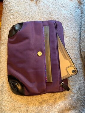 Maxx New York Purple Laptop Sleeve with Black Accents